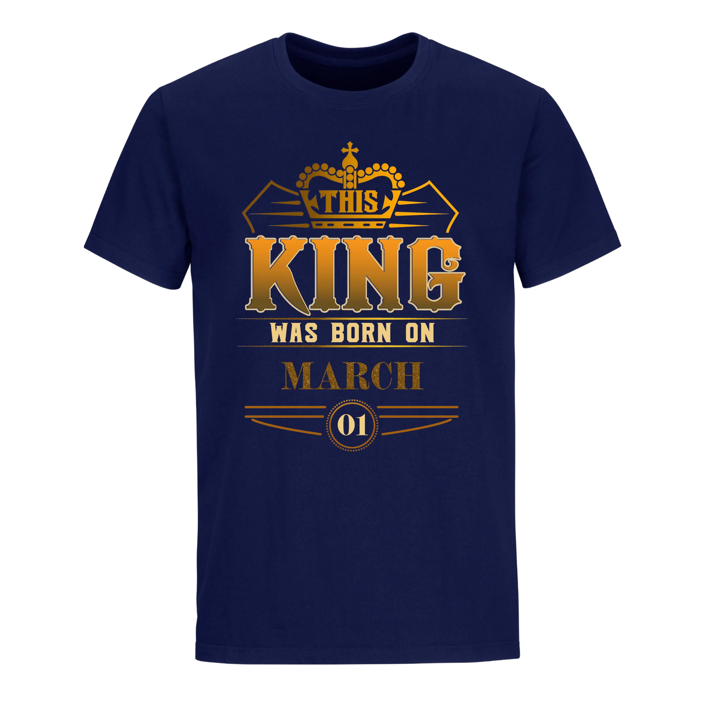 THIS KING WAS BORN ON MARCH 1ST UNISEX SHIRT