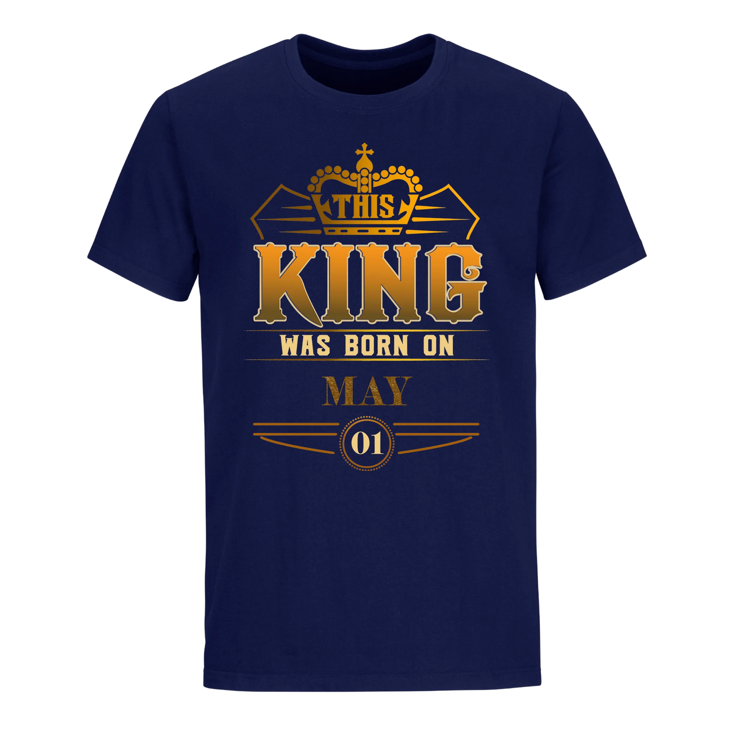 THIS KING WAS BORN ON MAY 1ST UNISEX SHIRT