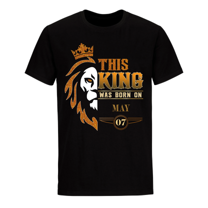 KING WAS BORN MAY 7TH UNISEX SHIRT