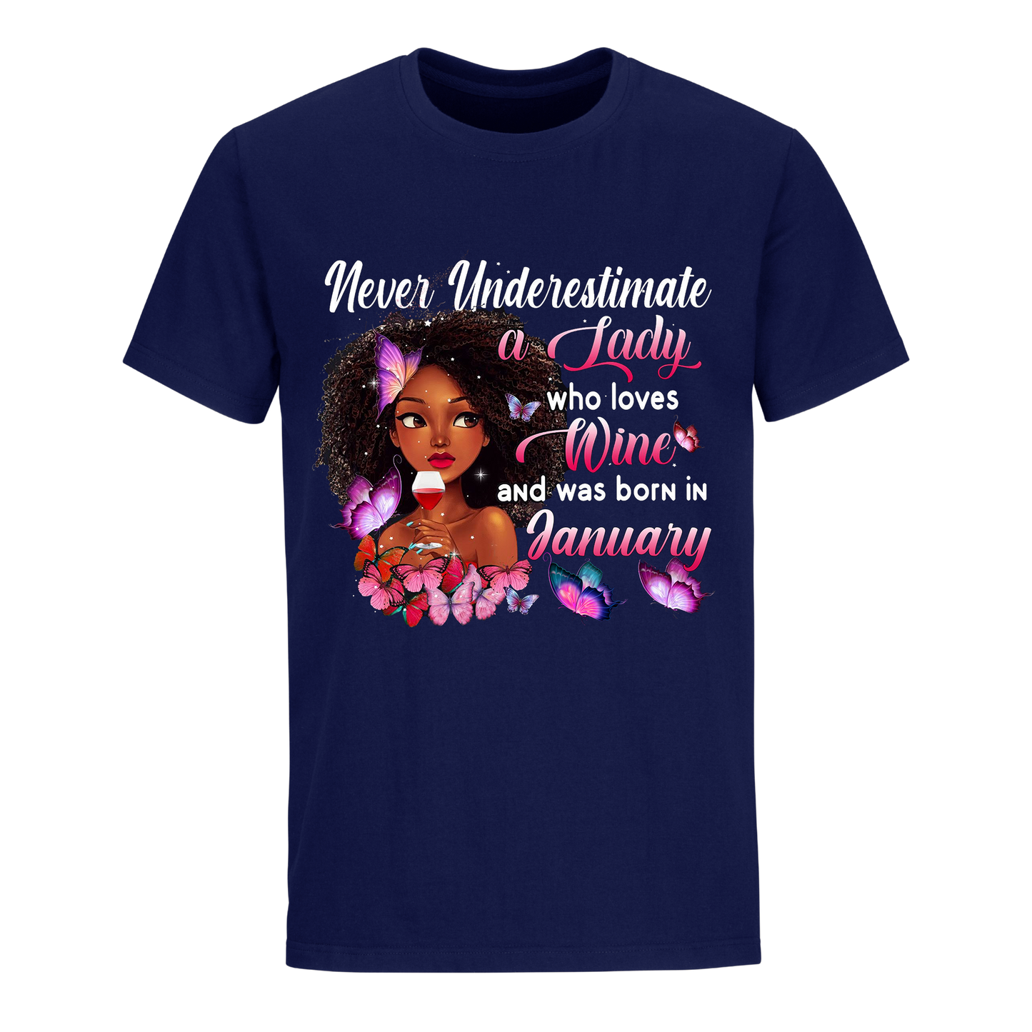 LADY WINE JANUARY UNISEX SHIRT