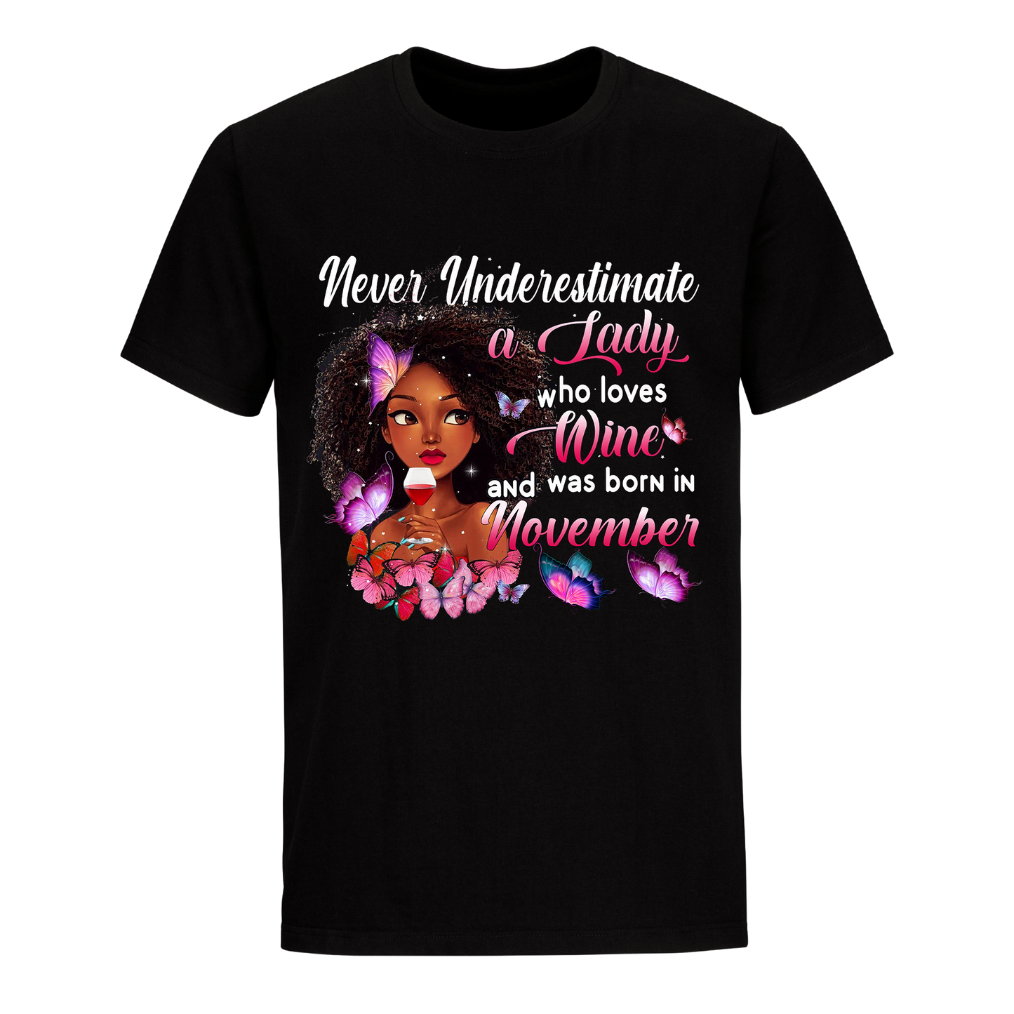 LADY WINE NOVEMBER UNISEX SHIRT