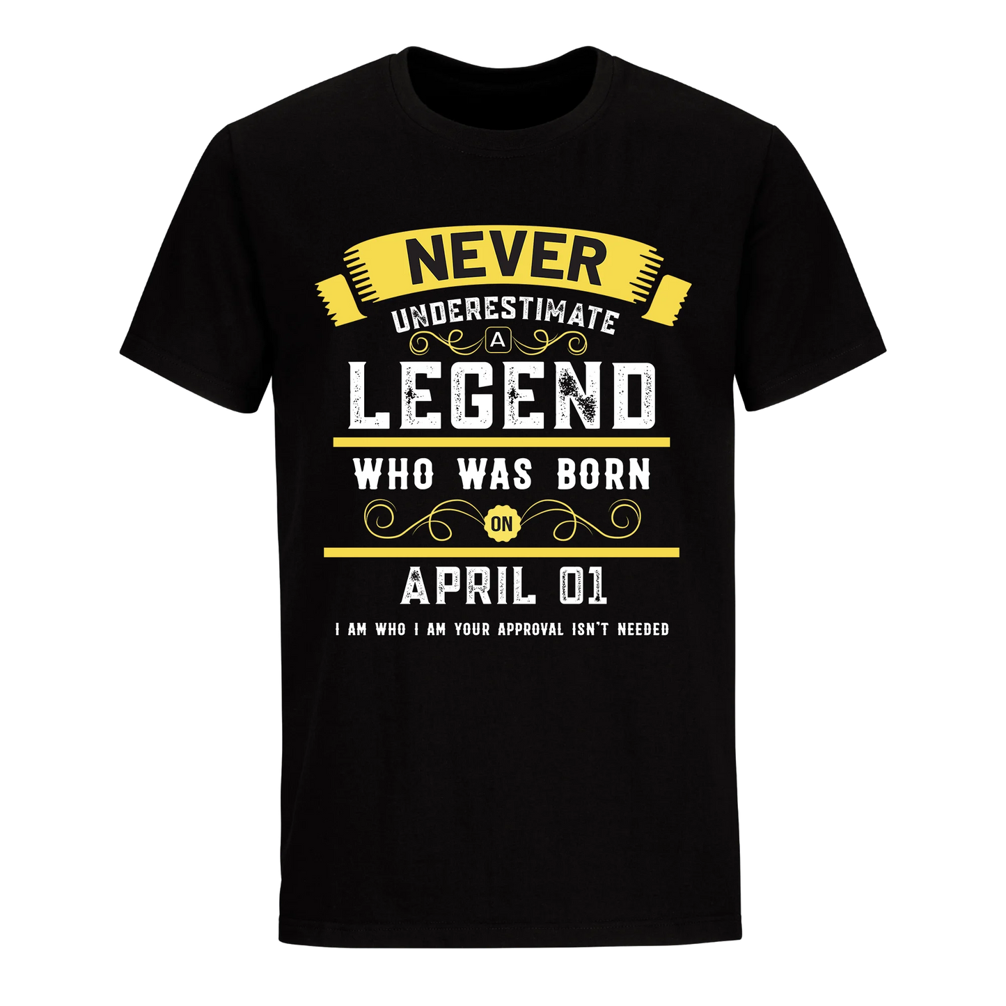 A LEGEND WHO WAS BORN ON APRIL 1ST UNISEX SHIRT