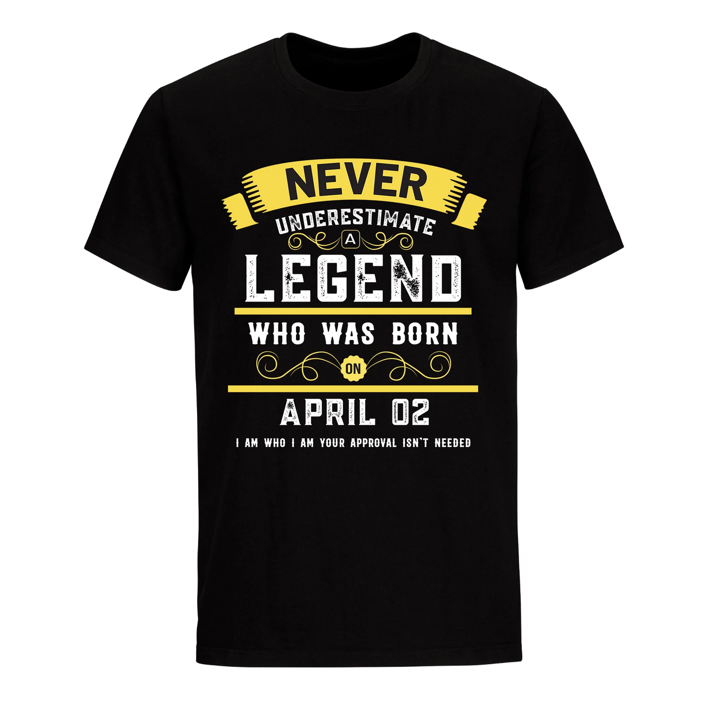 A LEGEND WHO WAS BORN ON APRIL 2ND UNISEX SHIRT