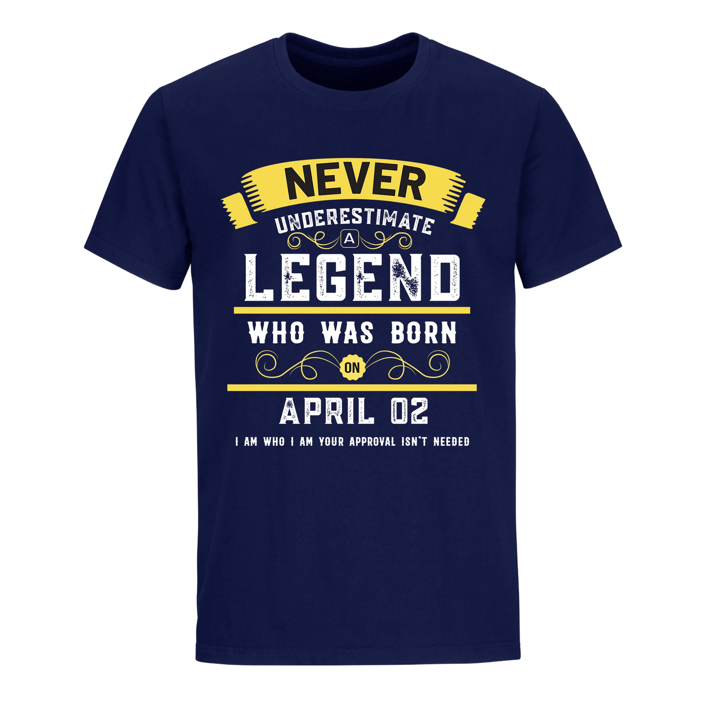 A LEGEND WHO WAS BORN ON APRIL 2ND UNISEX SHIRT