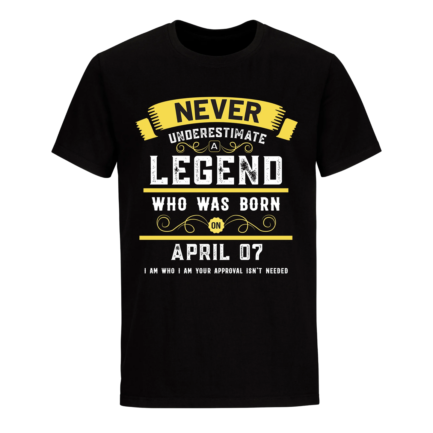 A LEGEND WHO WAS BORN ON APRIL 7TH UNISEX SHIRT