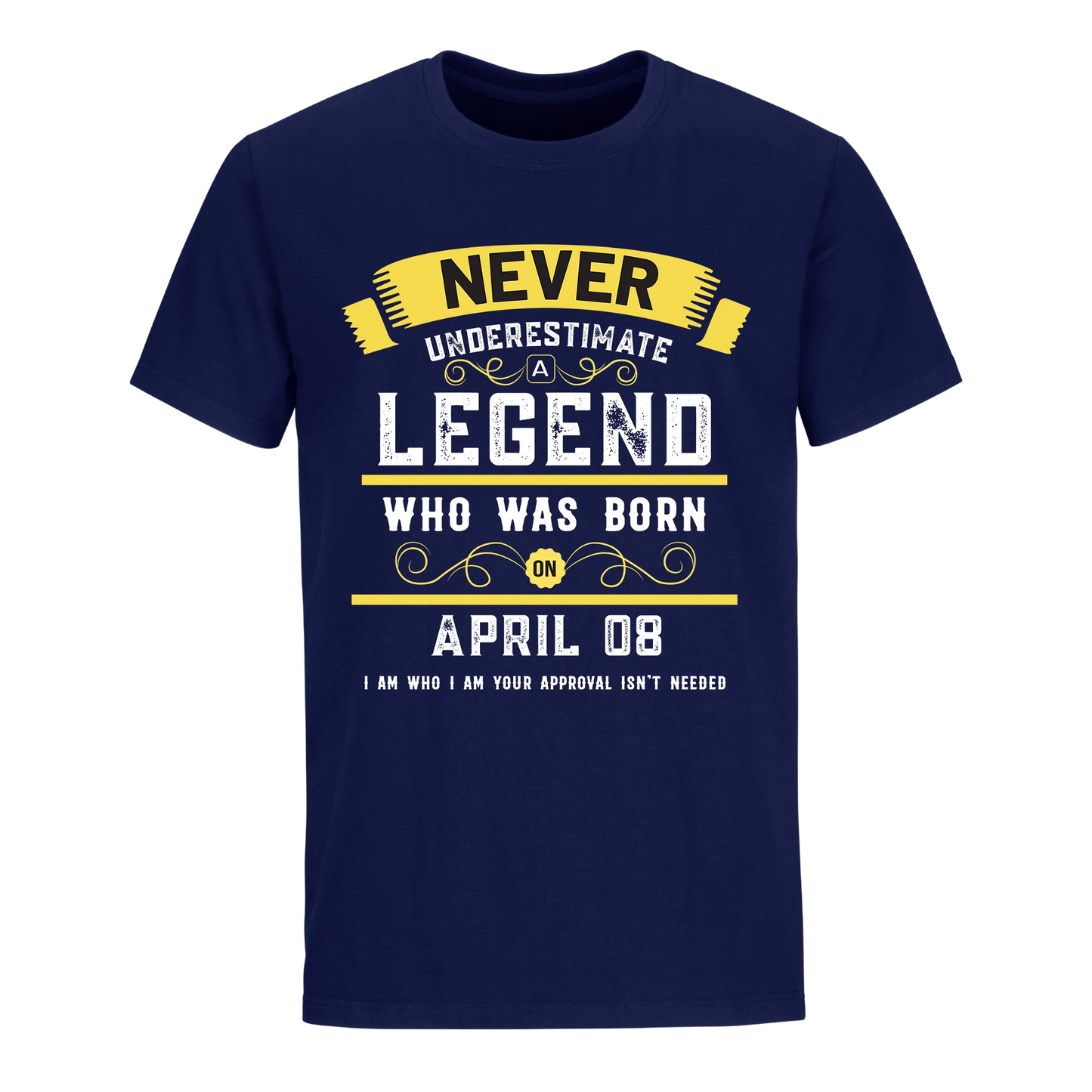 A LEGEND WHO WAS BORN ON APRIL 8TH UNISEX SHIRT