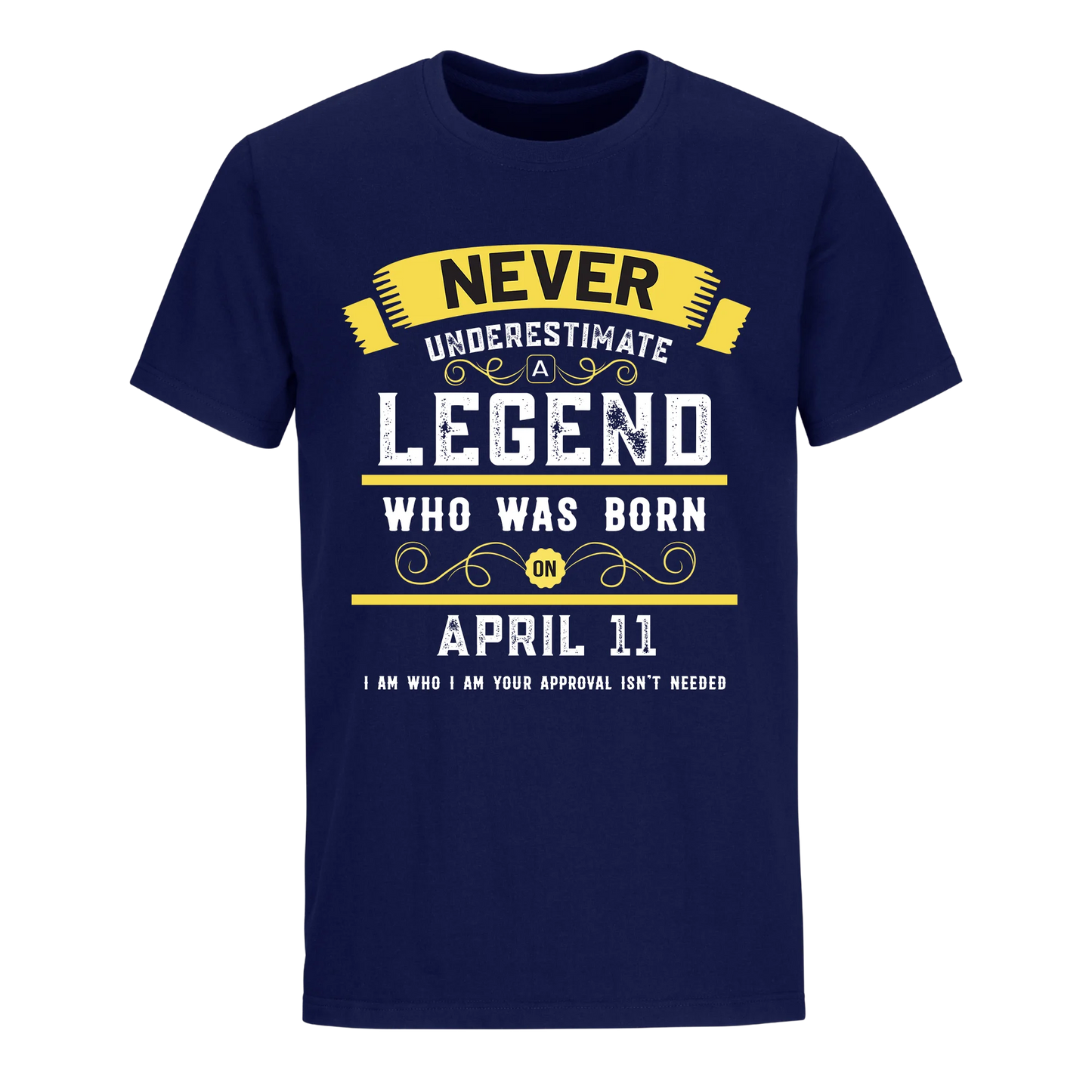 A LEGEND WHO WAS BORN ON APRIL 11TH UNISEX SHIRT