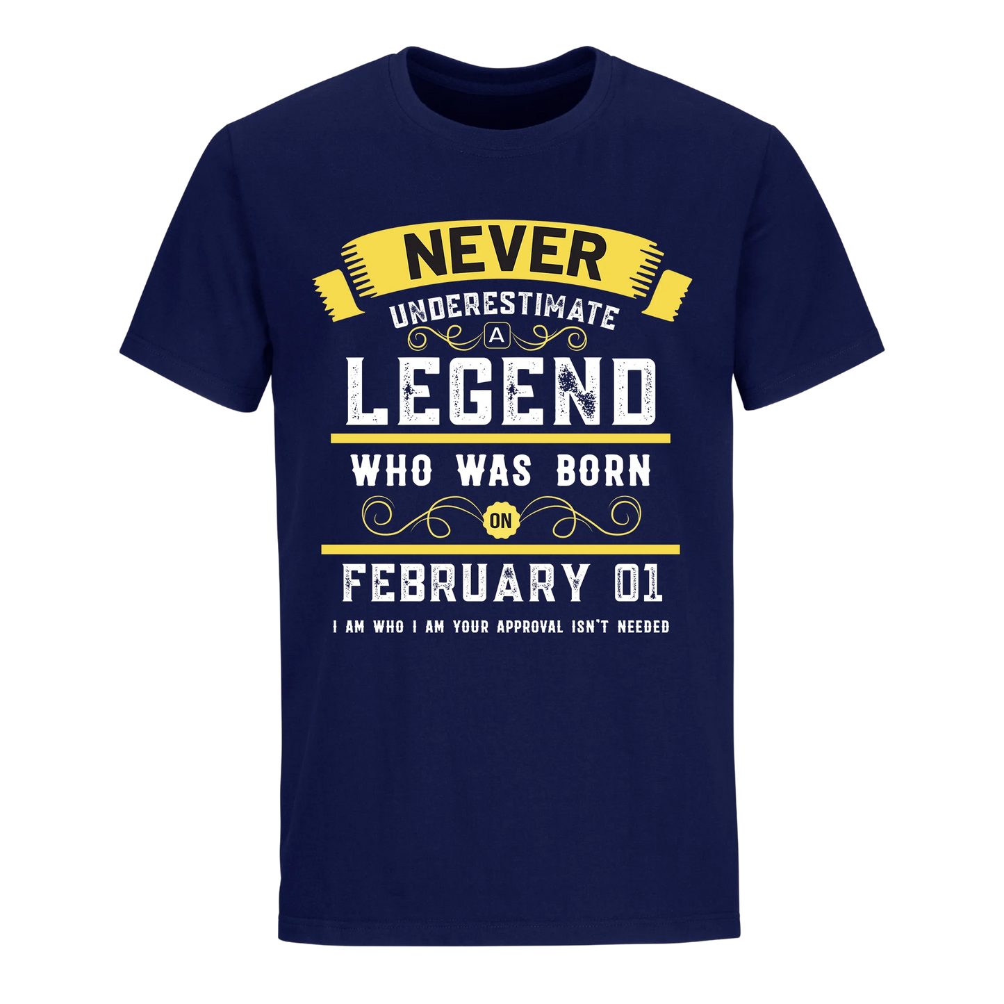 A LEGEND WHO WAS BORN ON FEBRUARY 1ST UNISEX SHIRT