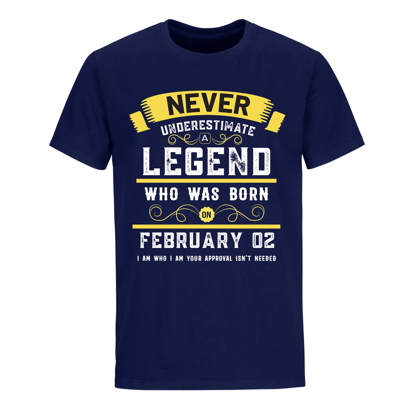 A LEGEND WHO WAS BORN ON FEBRUARY 2ND UNISEX SHIRT