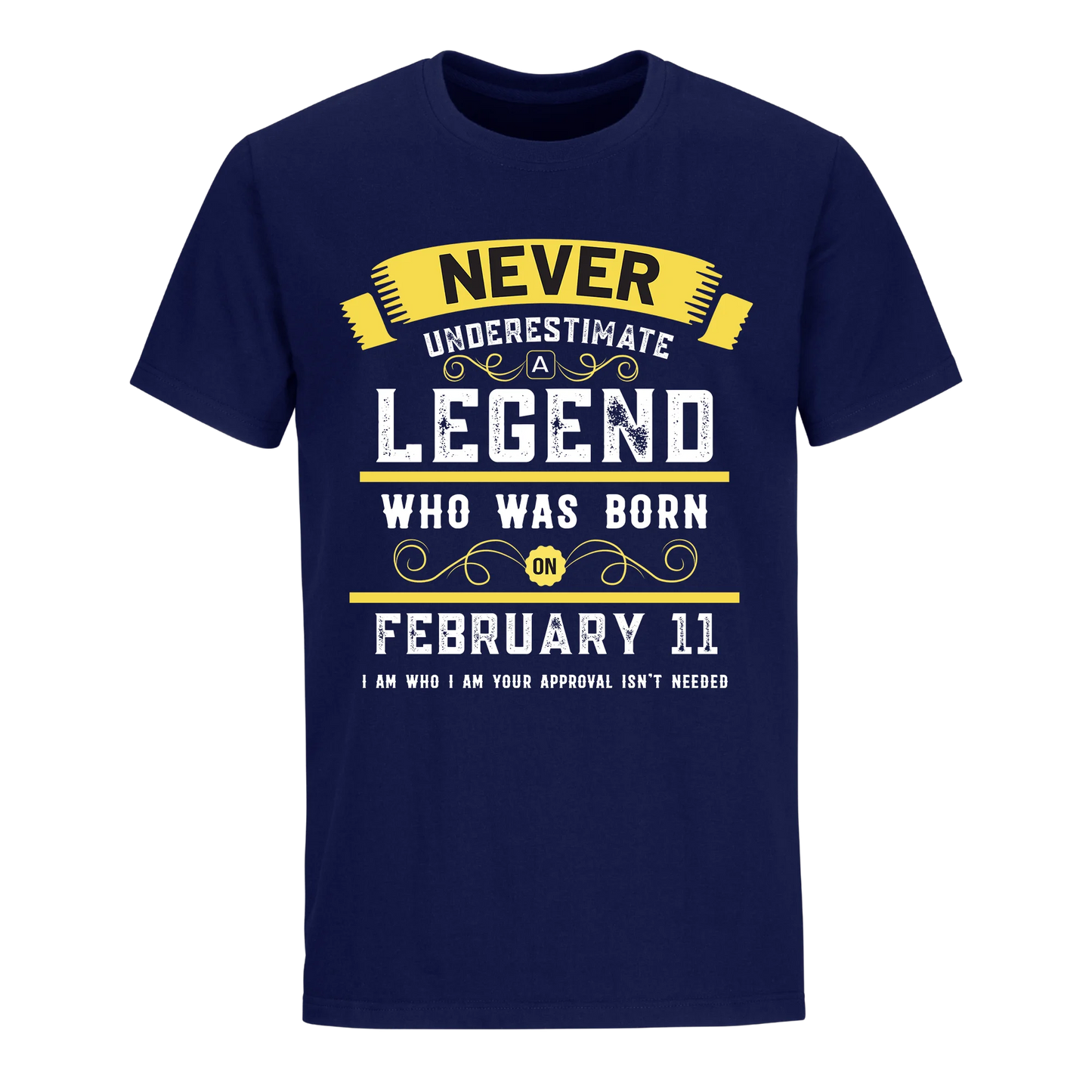 A LEGEND WHO WAS BORN ON FEBRUARY 11TH UNISEX SHIRT