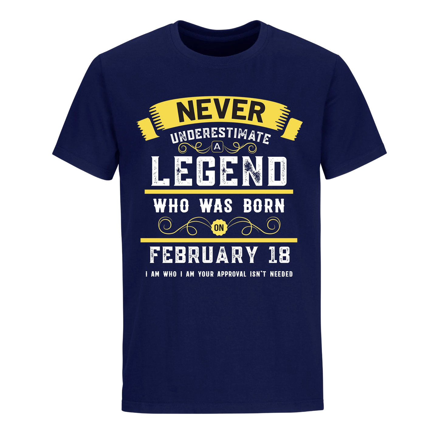 A LEGEND WHO WAS BORN ON FEBRUARY 18TH UNISEX SHIRT