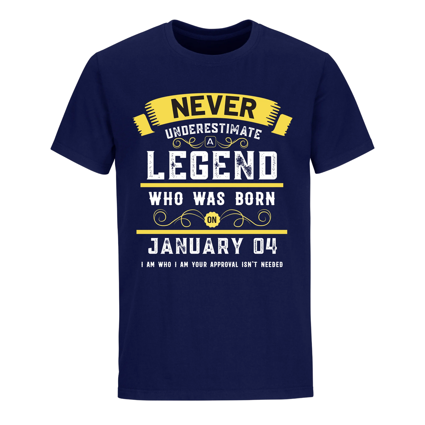 A LEGEND WHO WAS BORN ON JANUARY 4TH UNISEX SHIRT