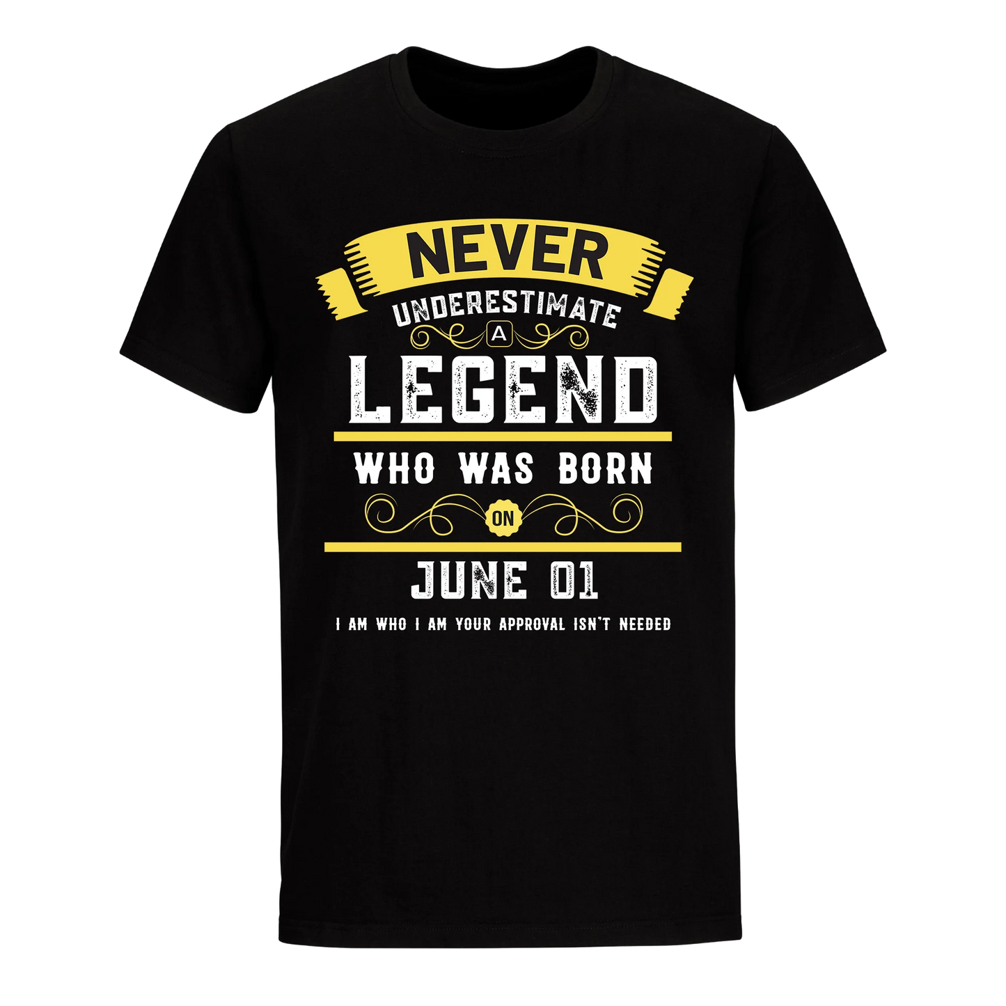 A LEGEND WHO WAS BORN ON JUNE 1ST UNISEX SHIRT