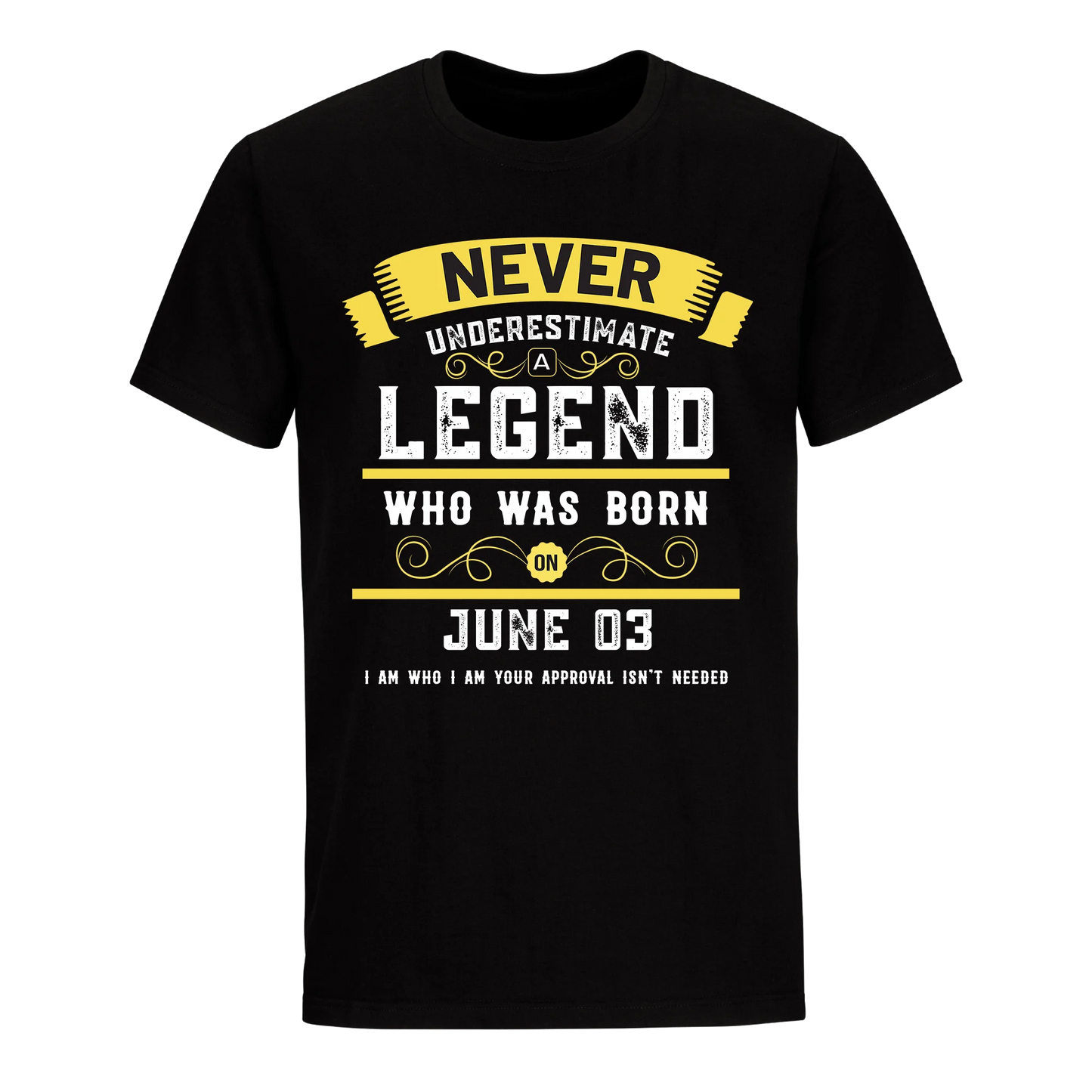 A LEGEND WHO WAS BORN ON JUNE 3RD UNISEX SHIRT