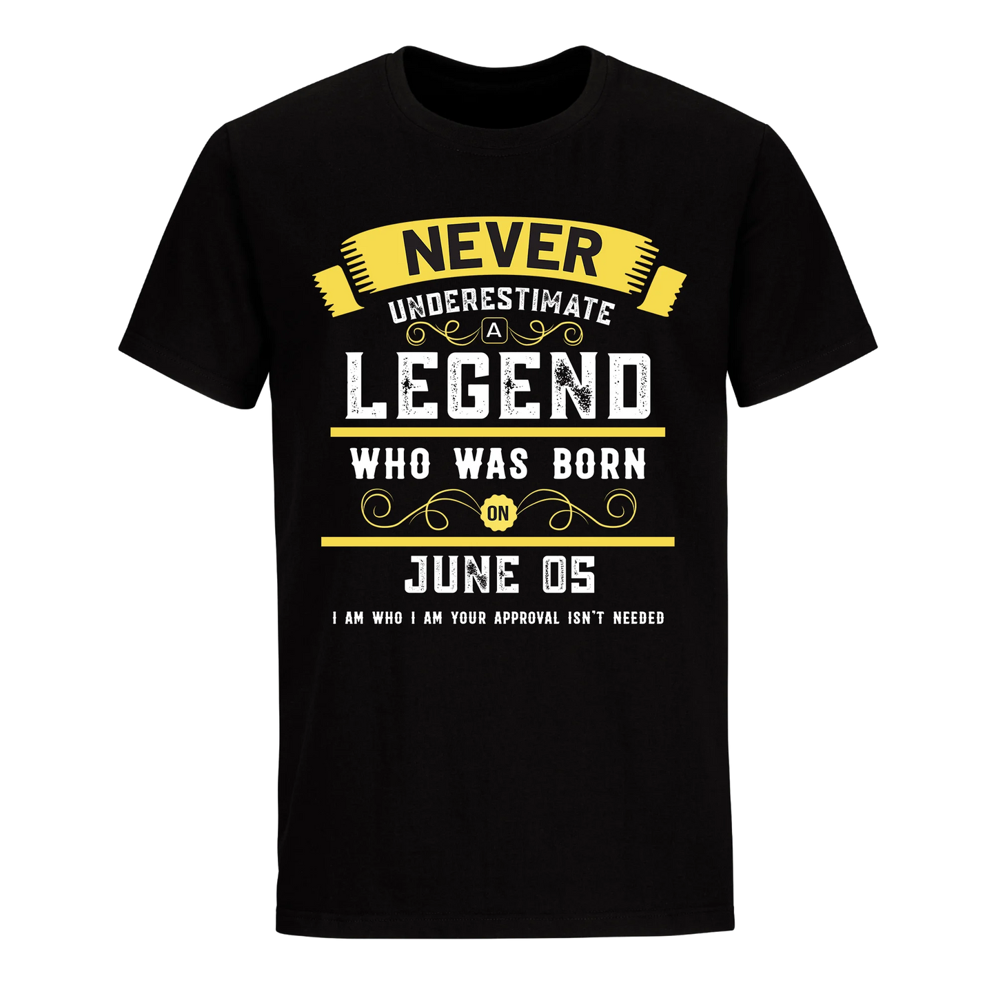 A LEGEND WHO WAS BORN ON JUNE 5TH UNISEX SHIRT