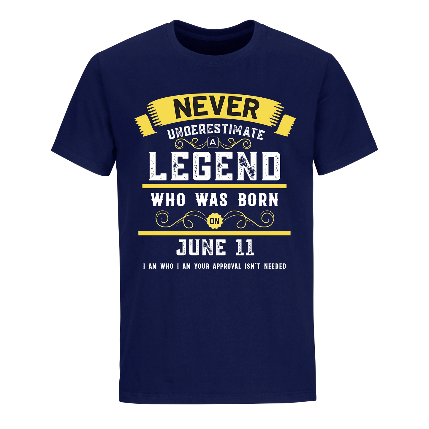 A LEGEND WHO WAS BORN ON JUNE 11TH UNISEX SHIRT