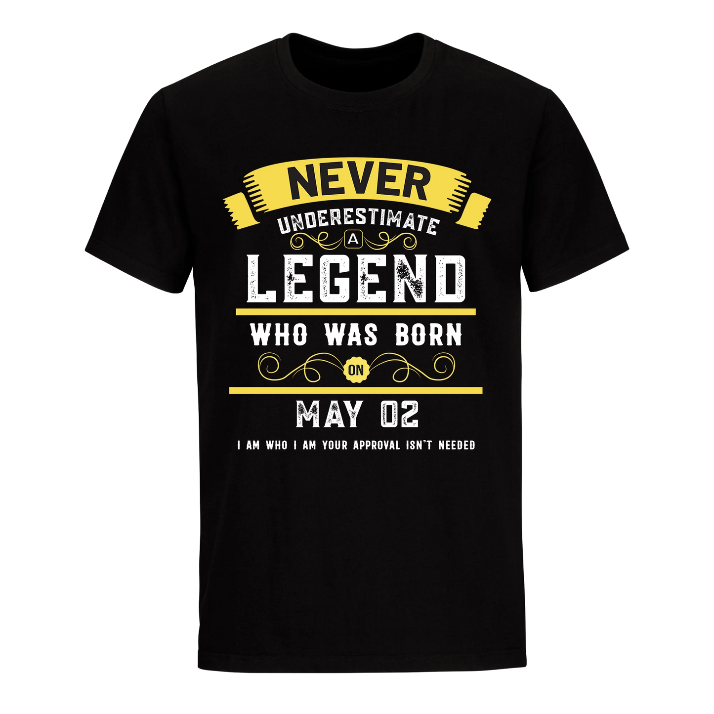 A LEGEND WHO WAS BORN ON MAY 2ND UNISEX SHIRT