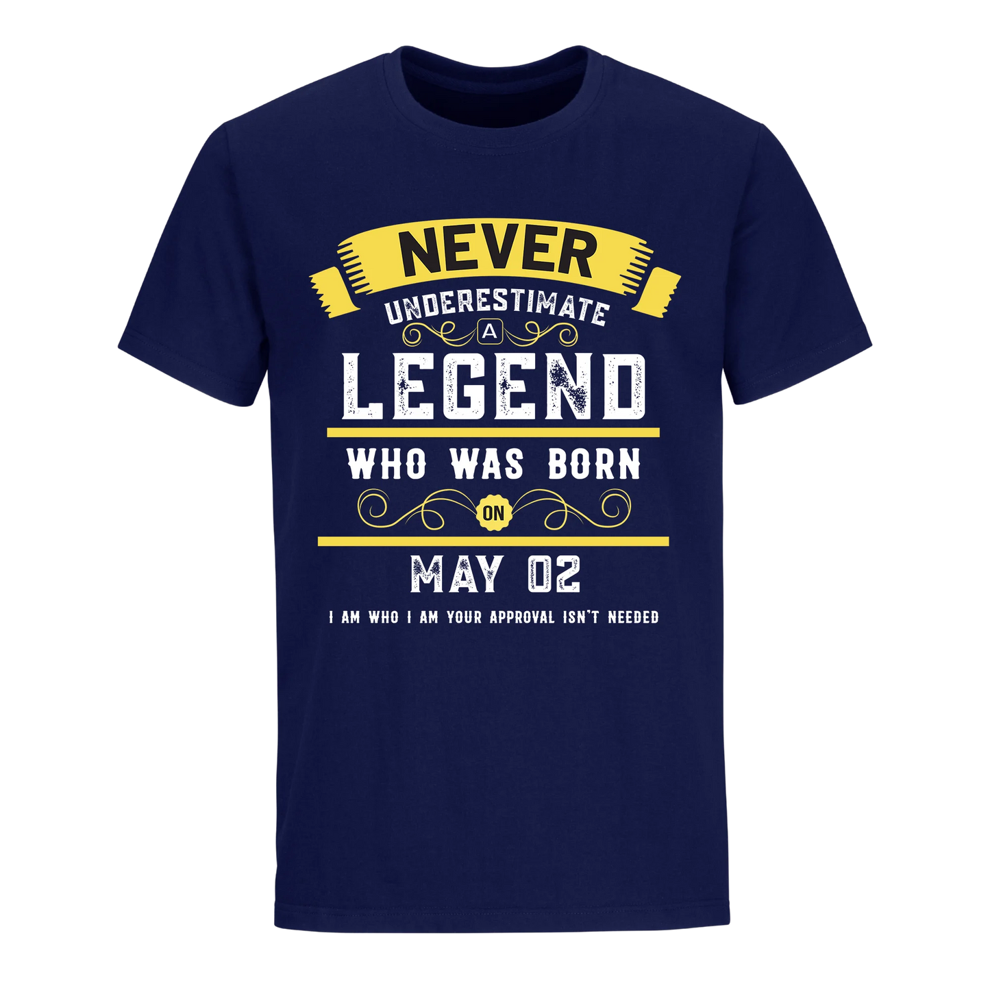 A LEGEND WHO WAS BORN ON MAY 2ND UNISEX SHIRT