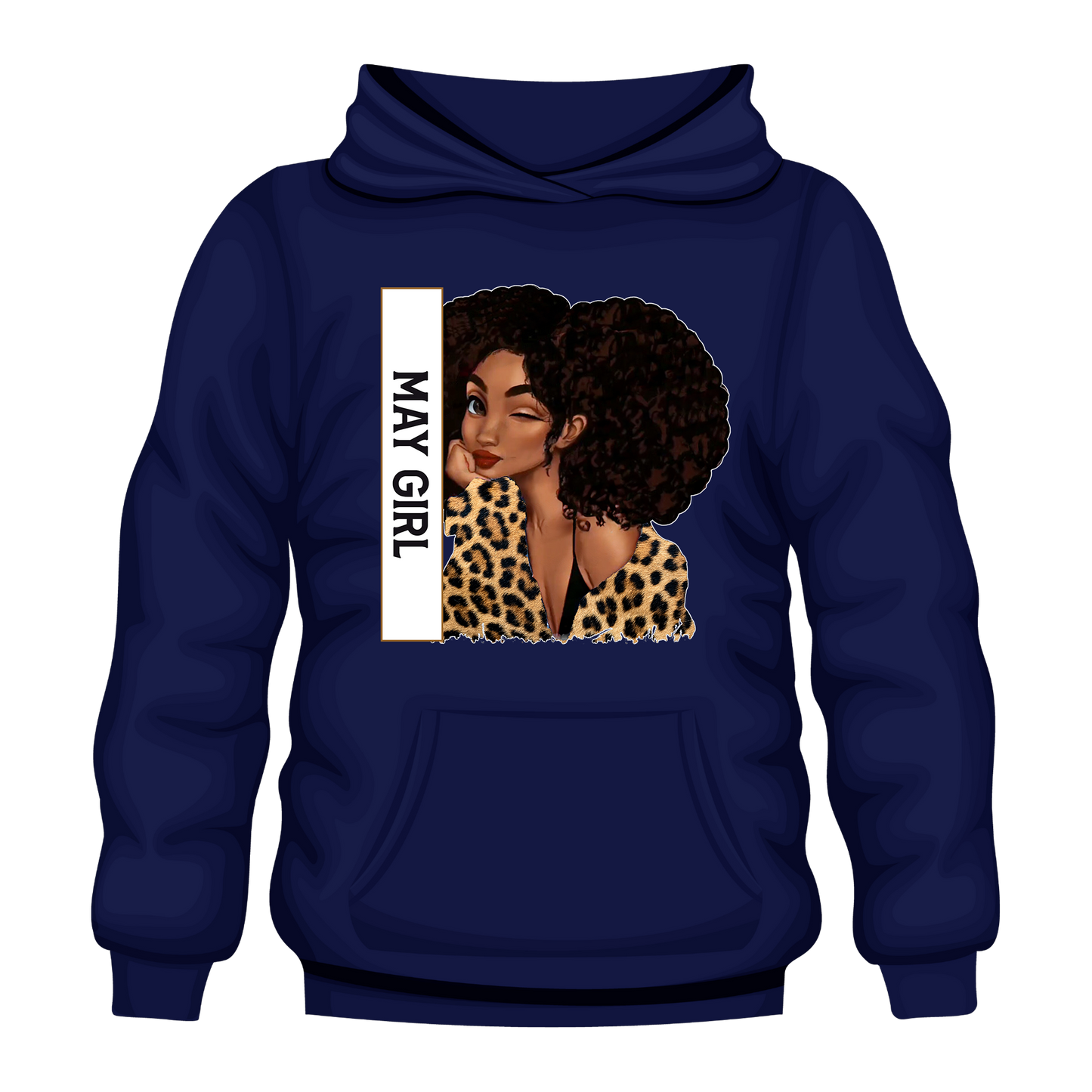 Leopard Girl May Hooded Unisex Sweatshirt