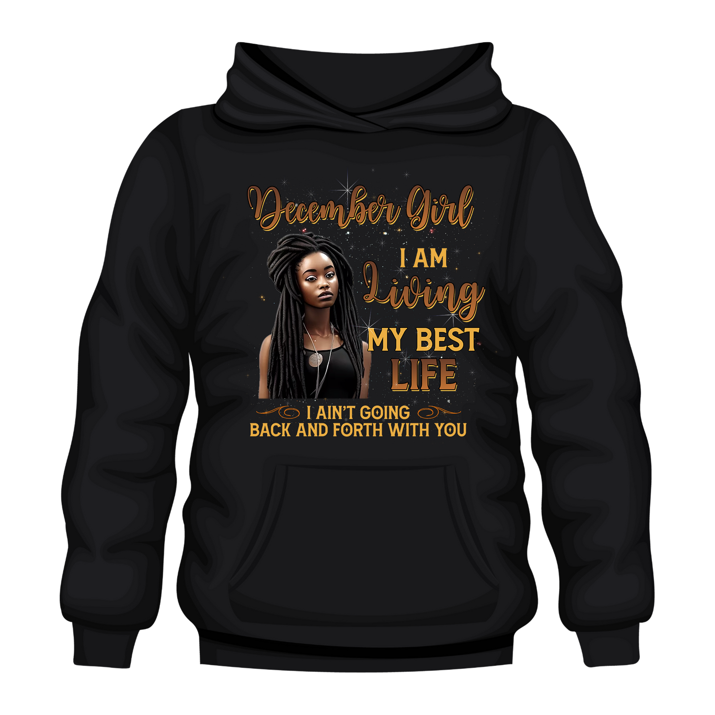 Living My Best Life December Hooded Unisex Sweatshirt