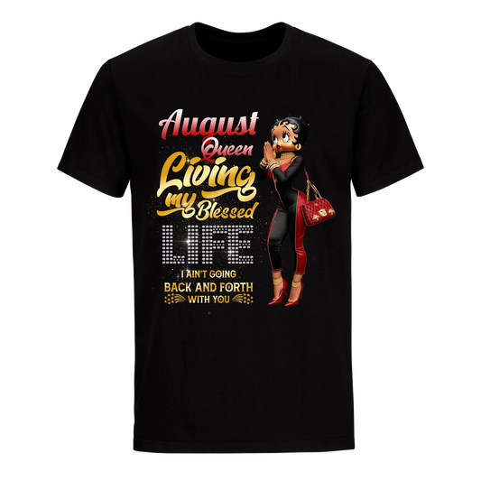 LIVING MY BLESSED LIFE RED AUGUST UNISEX SHIRT