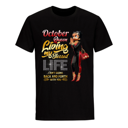 LIVING MY BLESSED LIFE RED OCTOBER UNISEX SHIRT