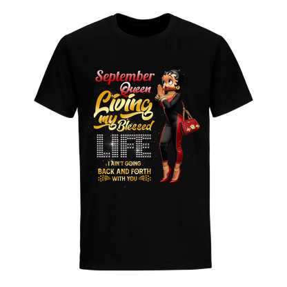 LIVING MY BLESSED LIFE RED SEPTEMBER UNISEX SHIRT