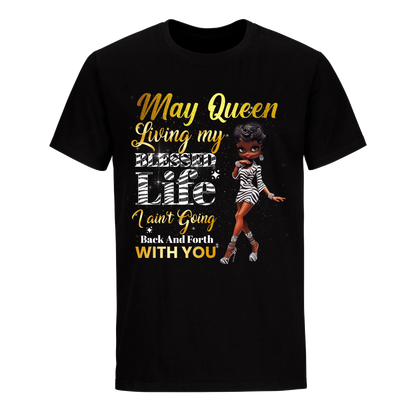 LIVING MY BEST LIFE ZEBRA MAY UNISEX SHIRT