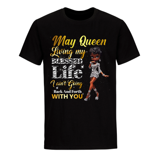 LIVING MY BEST LIFE ZEBRA MAY UNISEX SHIRT