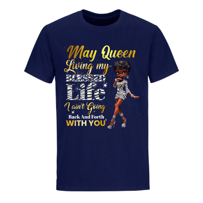 LIVING MY BEST LIFE ZEBRA MAY UNISEX SHIRT