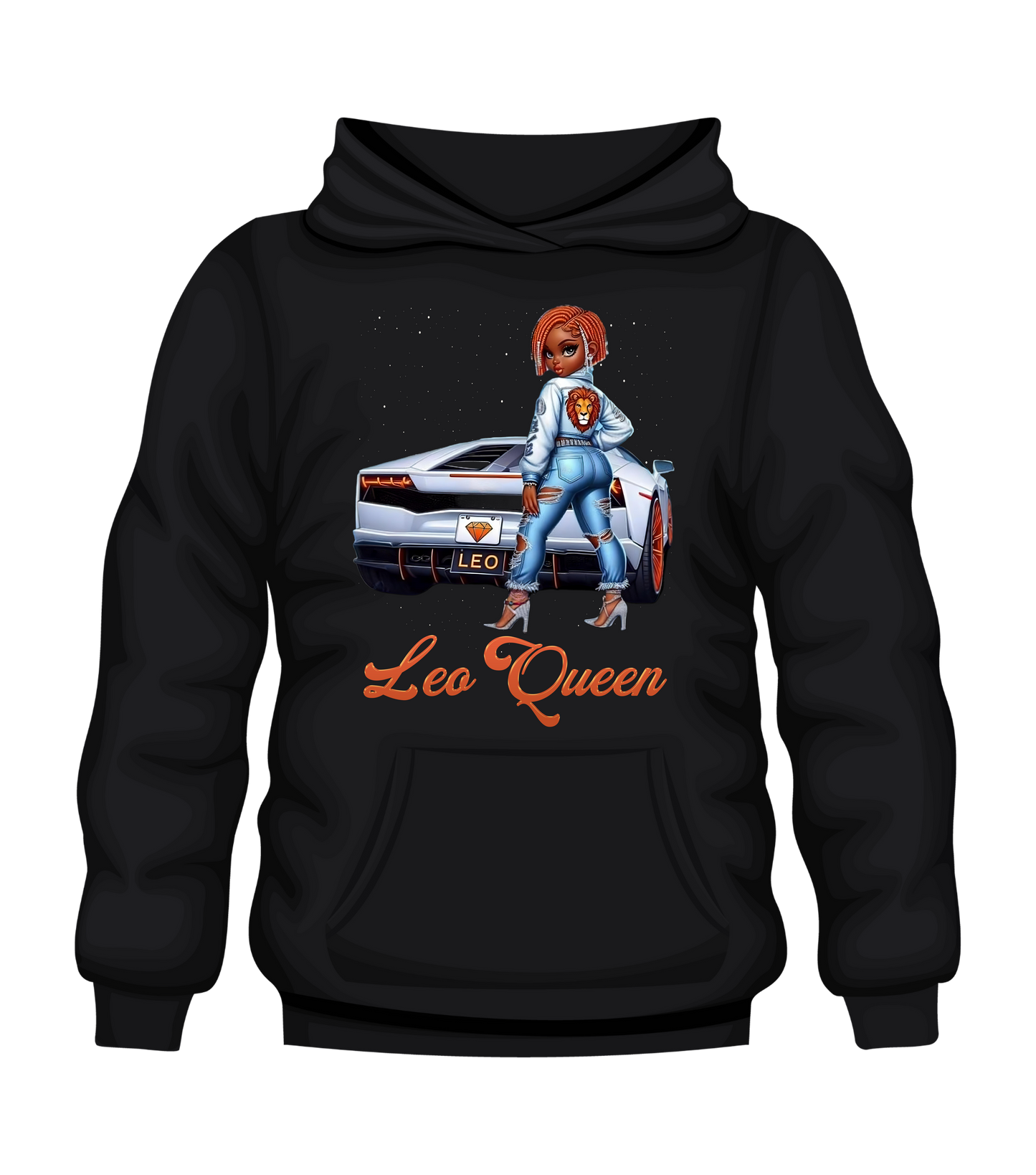 LEO QUEEN SUNSIGN HOODED Unisex Sweatshirt