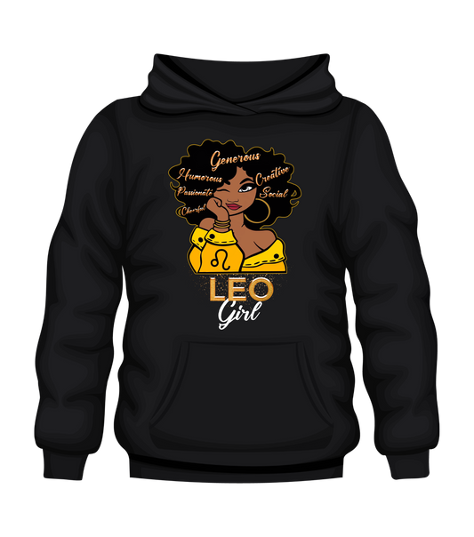 LEO GIRL'S HOODED Unisex Sweatshirt