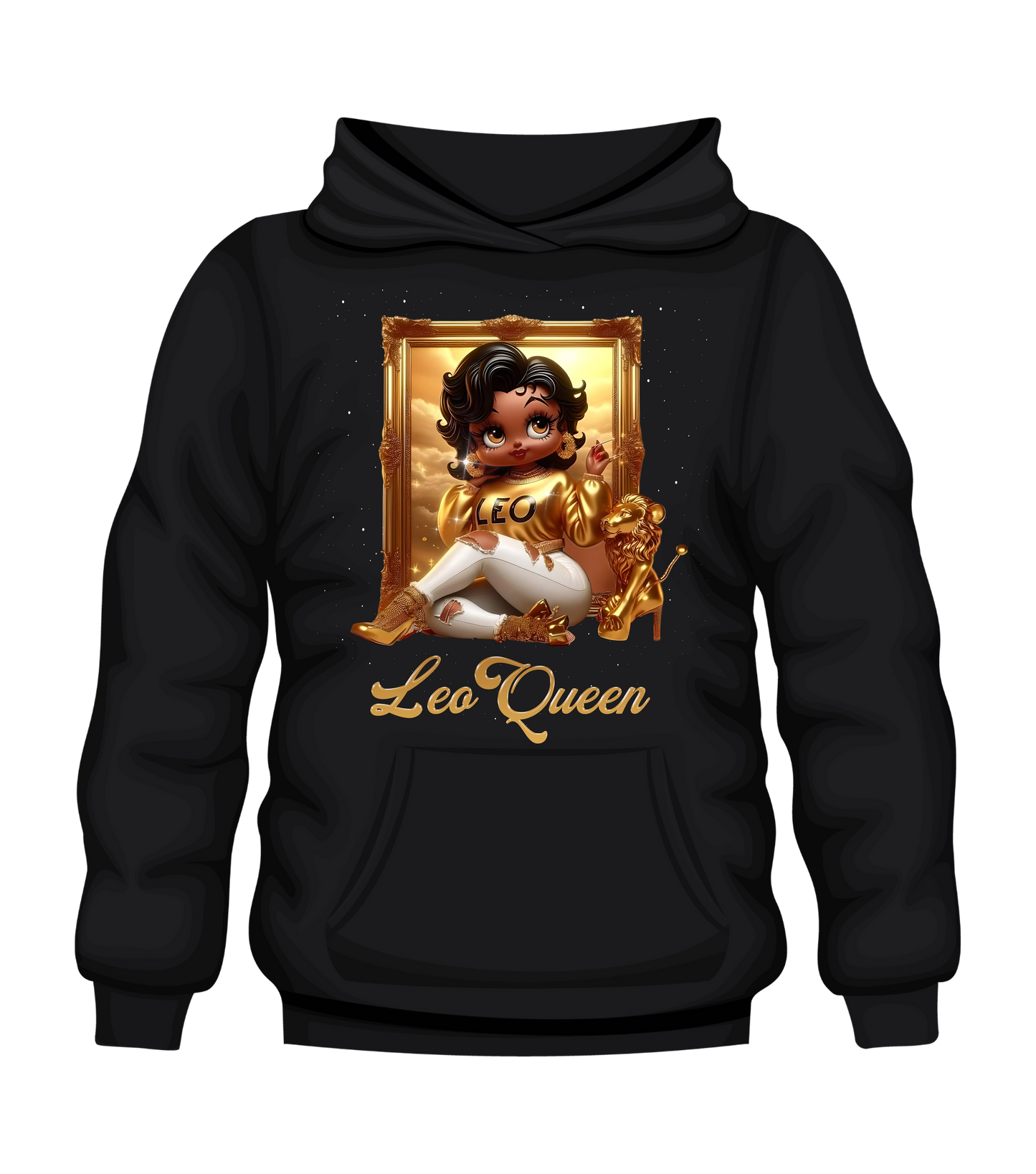 LEO QUEEN ZODIAC SUNSIGN HOODED Unisex Sweatshirt