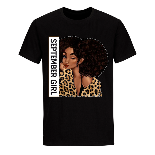 LEOPARD GIRL SEPTEMBER UNISEX SHIRT