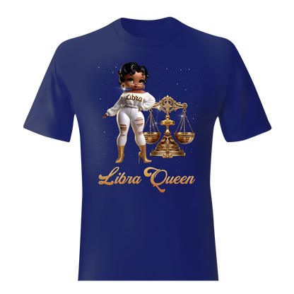 LIBRA QUEEN ZODIAC SUNSIGN UNISEX SHIRT