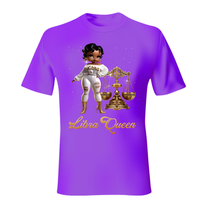 LIBRA QUEEN ZODIAC SUNSIGN UNISEX SHIRT