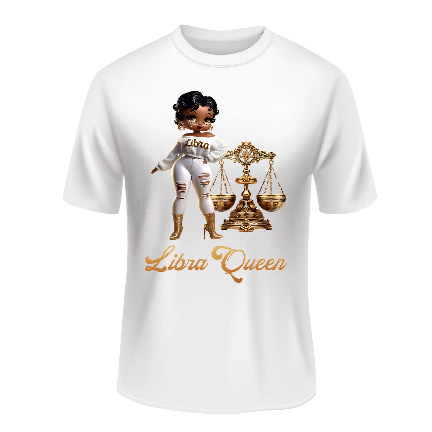 LIBRA QUEEN ZODIAC SUNSIGN UNISEX SHIRT