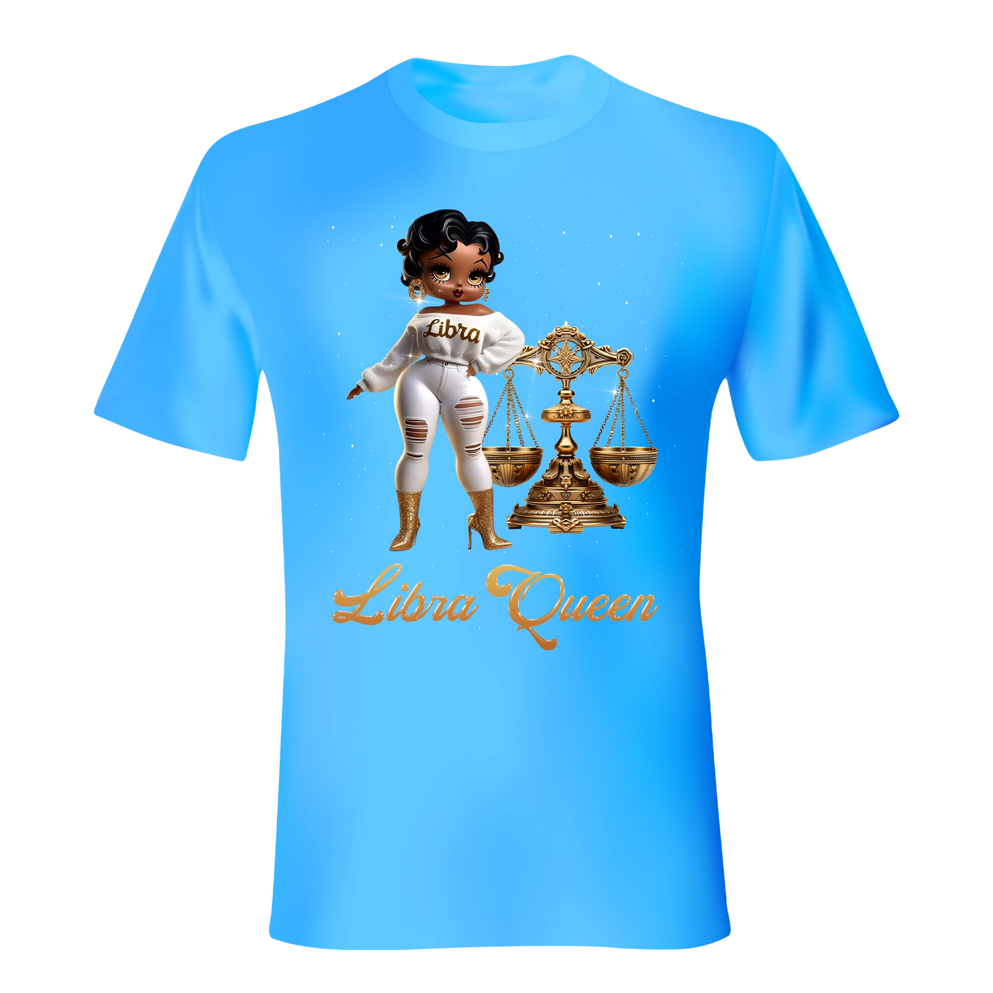 LIBRA QUEEN ZODIAC SUNSIGN UNISEX SHIRT