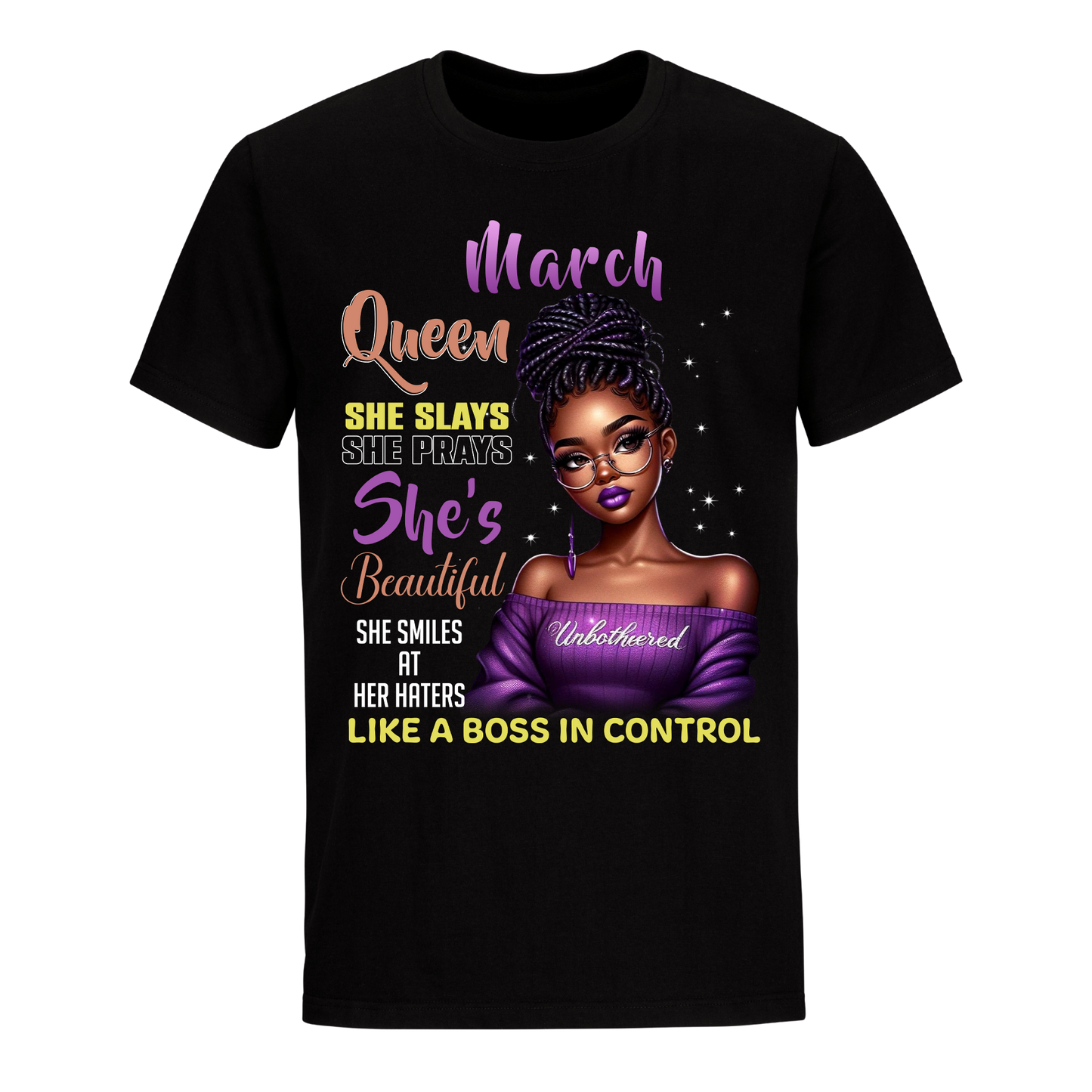 A BOSS IN CONTROL MARCH UNISEX SHIRT