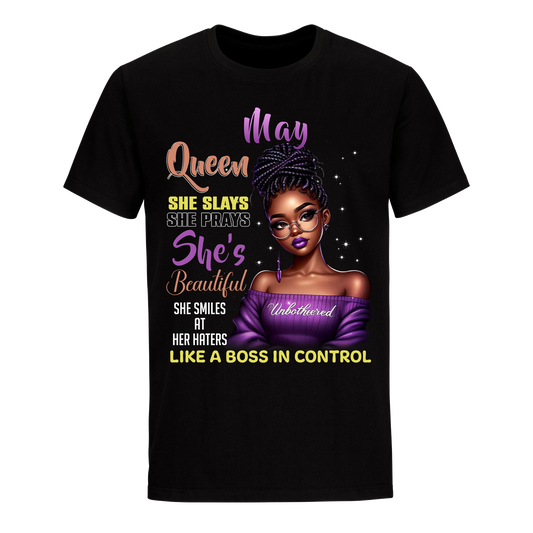 A BOSS IN CONTROL MAY UNISEX SHIRT