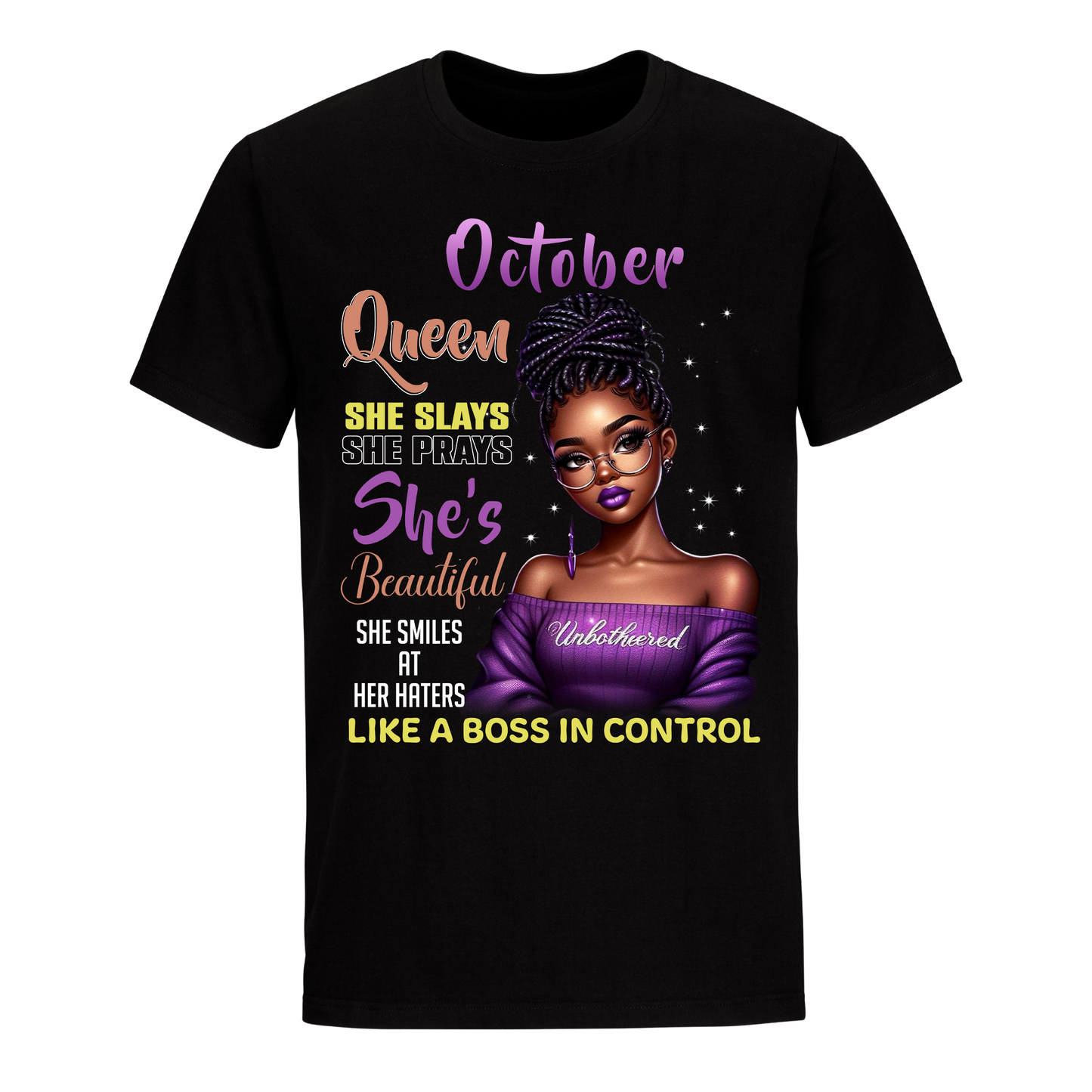 A BOSS IN CONTROL OCTOBER UNISEX SHIRT