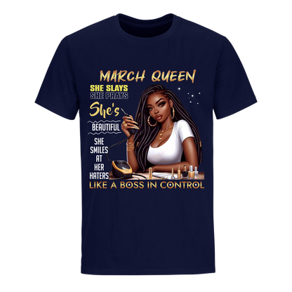 LIKE THE BOSS IN CONTROL MARCH UNISEX SHIRT