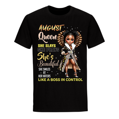 THE BOSS IN CONTROL AUGUST UNISEX SHIRT