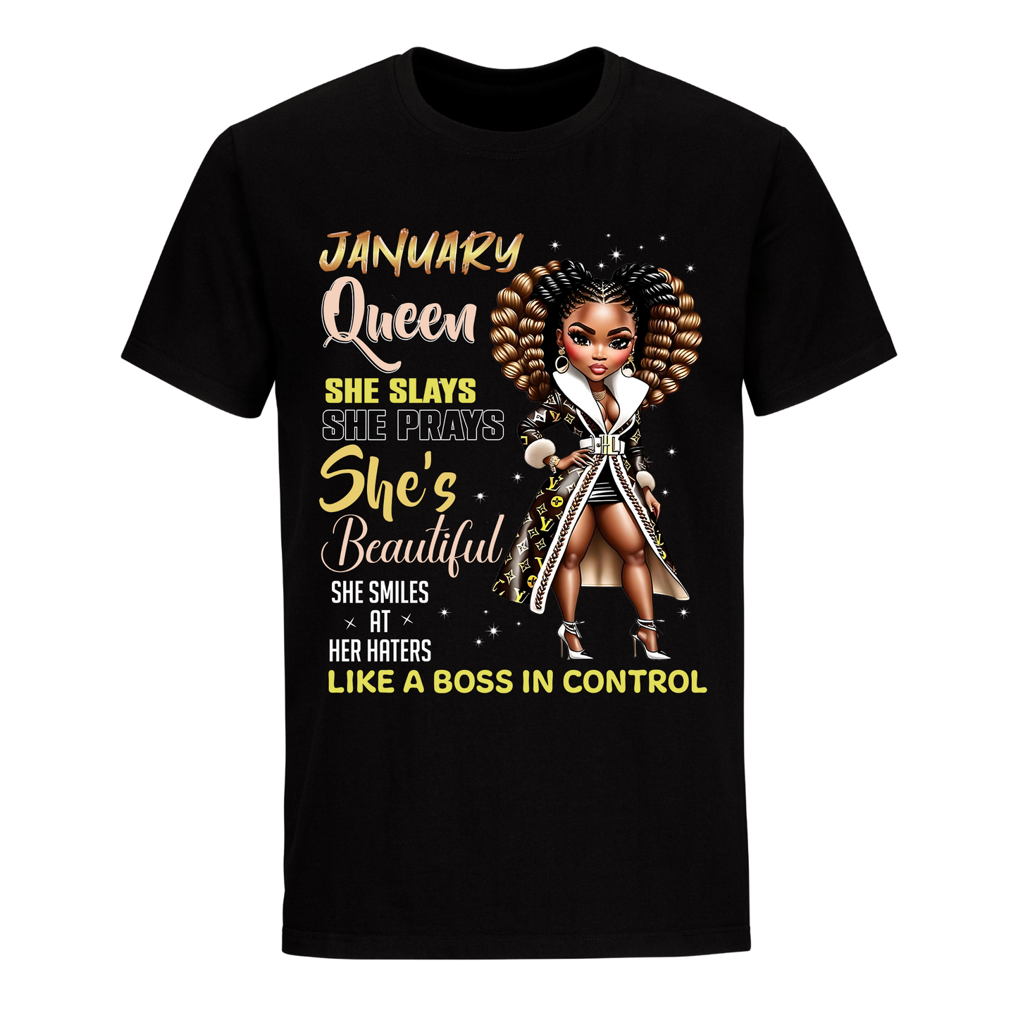 THE BOSS IN CONTROL JANUARY UNISEX SHIRT