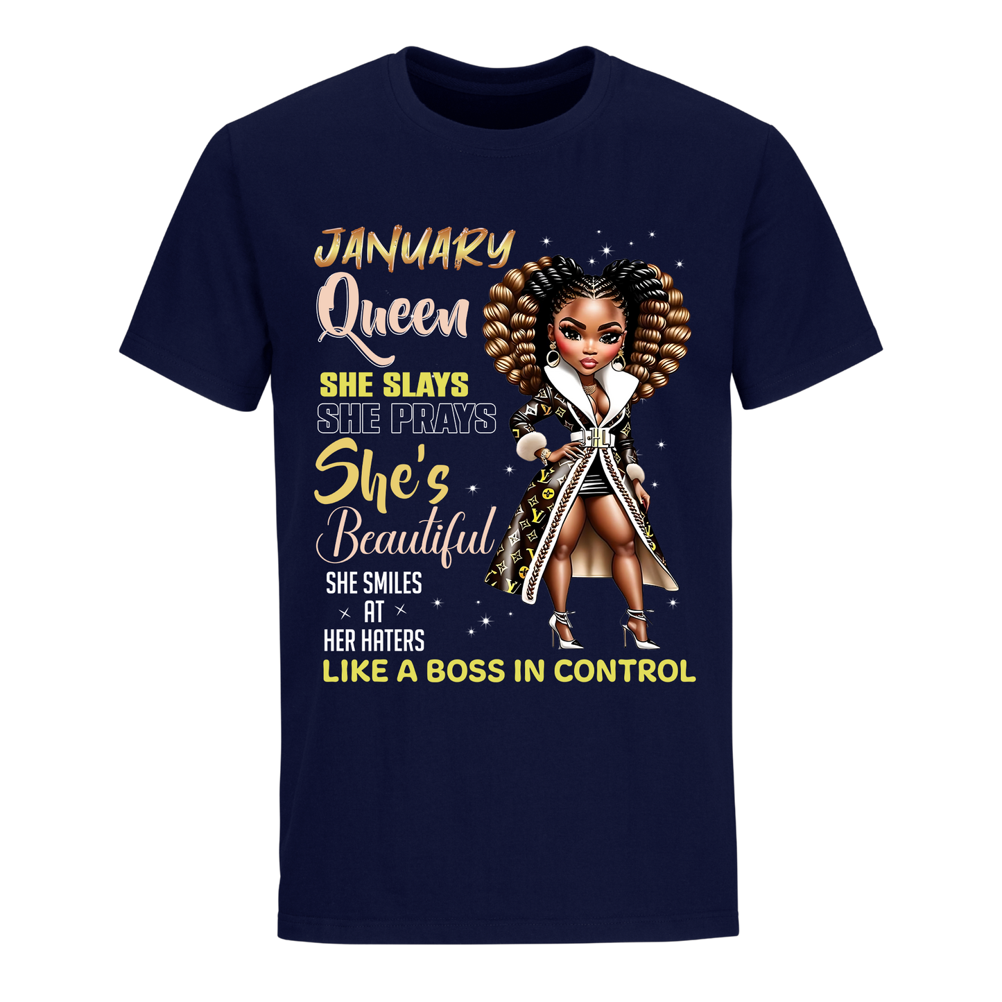 THE BOSS IN CONTROL JANUARY UNISEX SHIRT