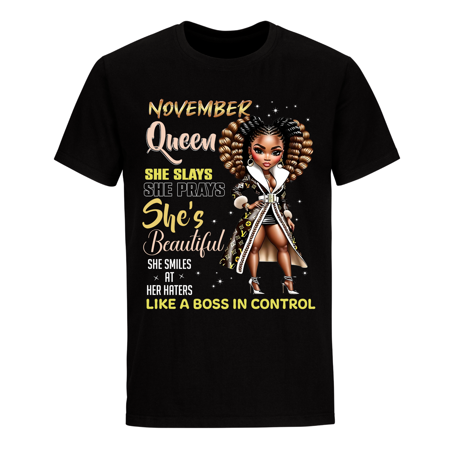 THE BOSS IN CONTROL NOVEMBER UNISEX SHIRT