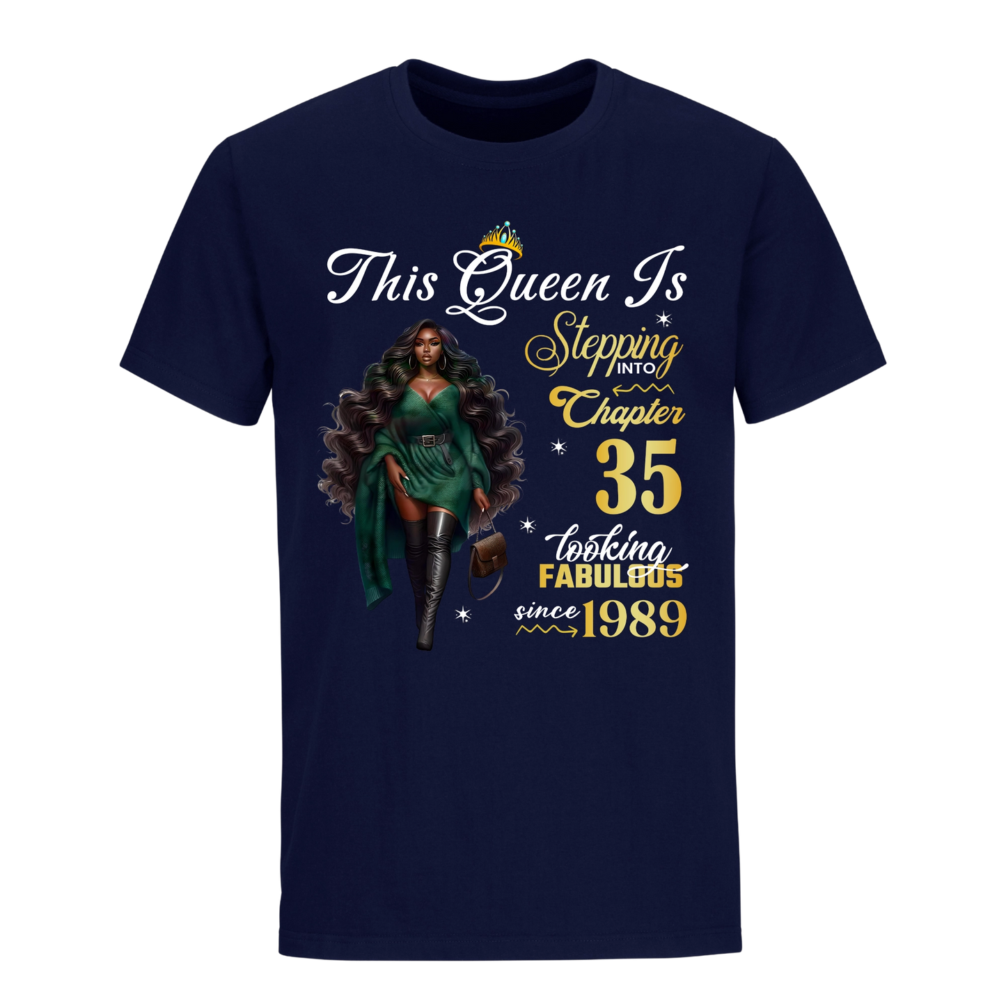 THIS QUEEN IS LOOKING FABULOUS 35 UNISEX SHIRT