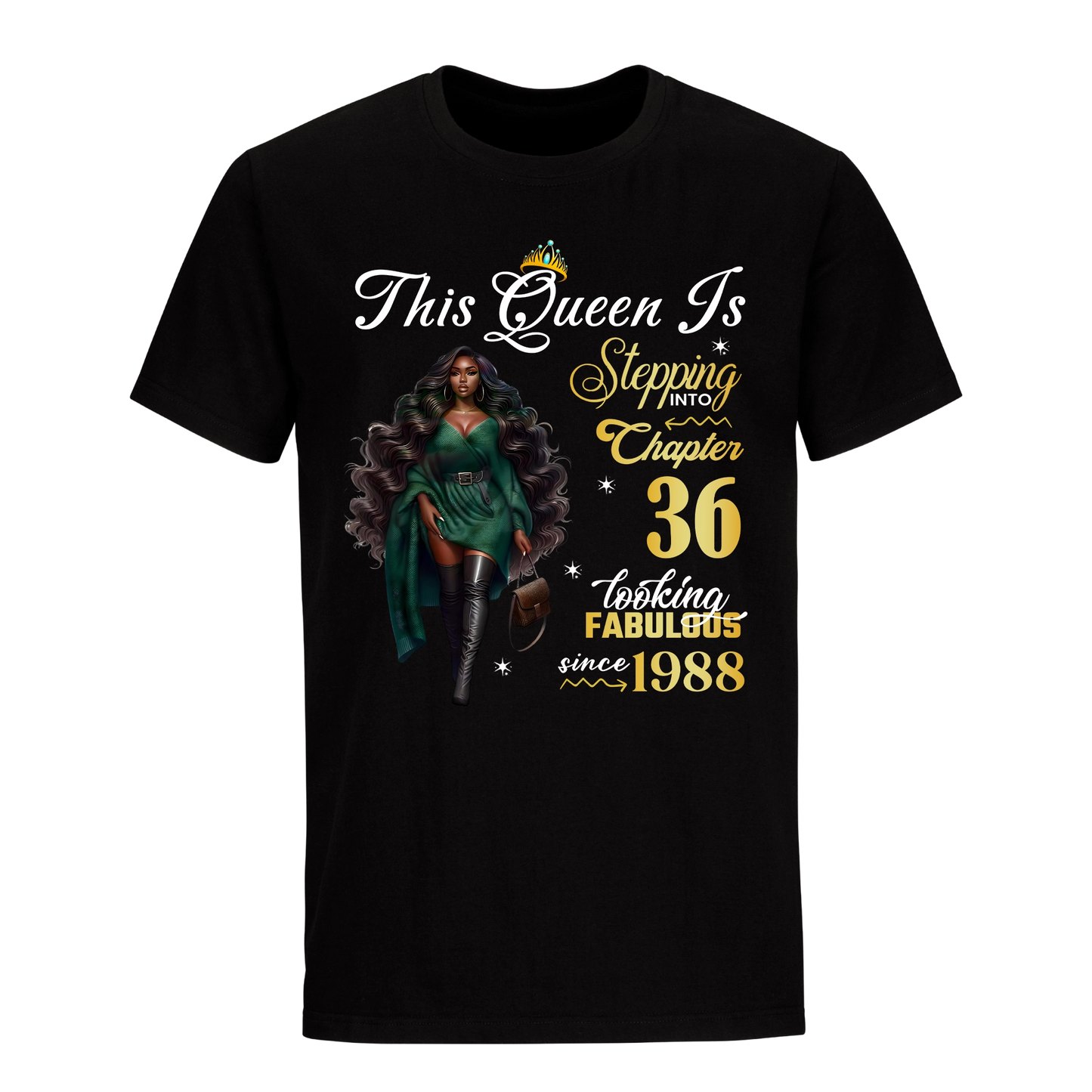 THIS QUEEN IS LOOKING FABULOUS 36 UNISEX SHIRT