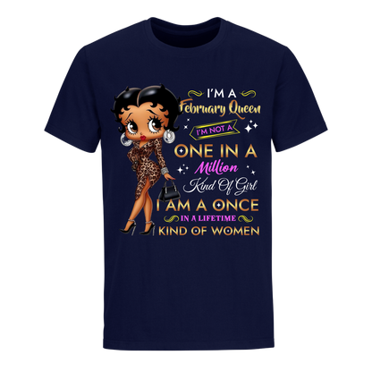 ONE IN A MILLION QUEEN FEBRUARY UNISEX SHIRT