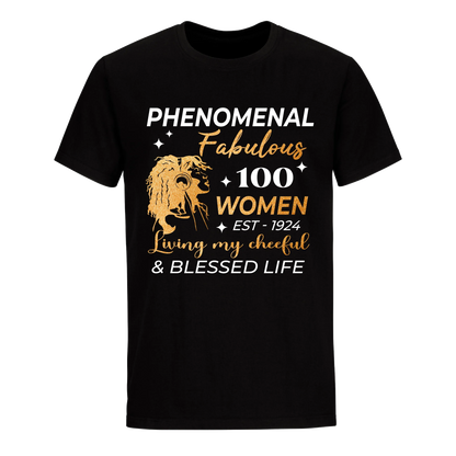 PHENOMENAL FABULOUS 100TH 1924 UNISEX SHIRT